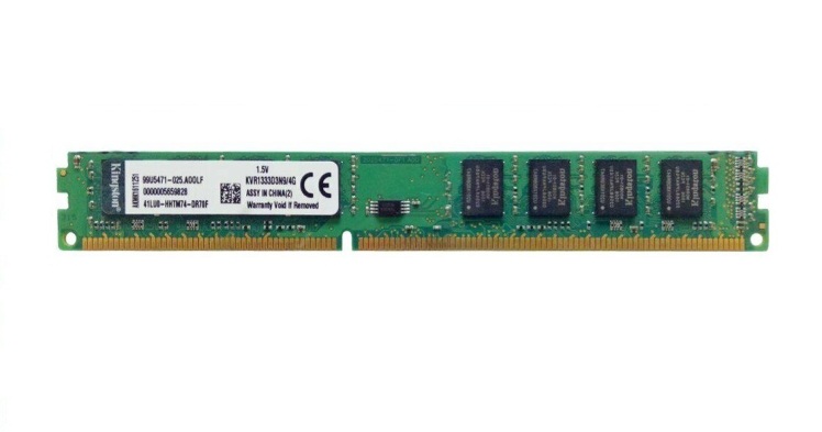 رم کامپیوتر کینگستون DDR3 ظرفیت 4 گیگابایت فرکانس 1333 مگاهرتز دوطرف چیپ
