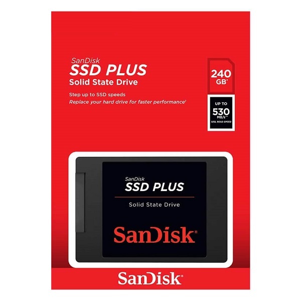 اس اس دی اینترنال سن دیسک مدل SSD PLUS با ظرفیت 240 گیگابایت