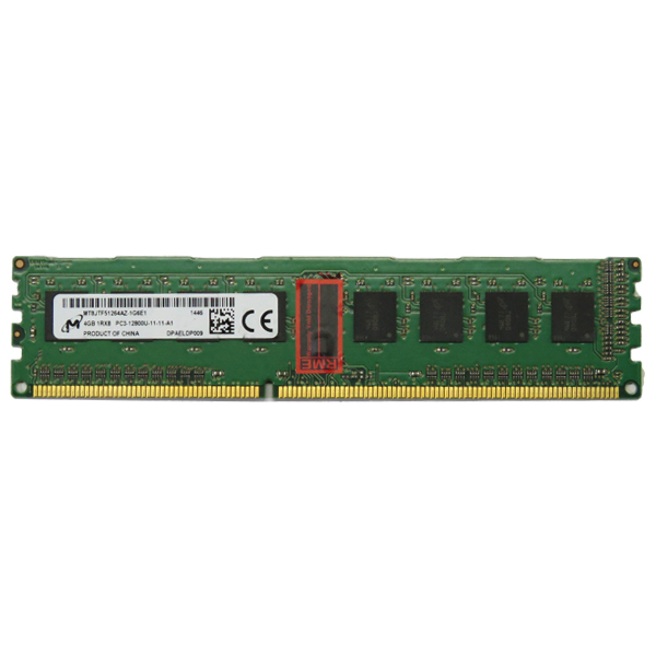  رم کامپیوتر میکرون PC3-12800U ظرفیت 4 گیگابایت فرکانس 1600 مگاهرتز 